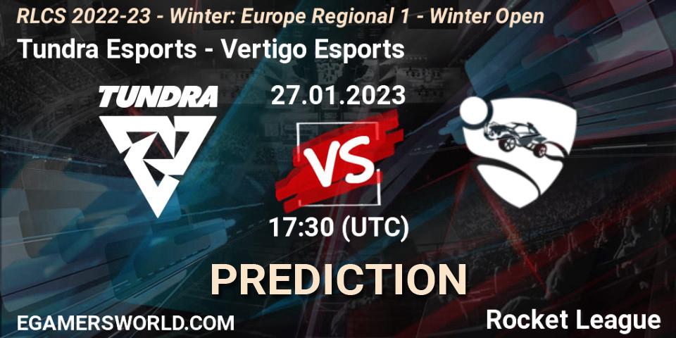 Tundra Esports - Vertigo Esports: Maç tahminleri. 27.01.2023 at 17:30, Rocket League, RLCS 2022-23 - Winter: Europe Regional 1 - Winter Open
