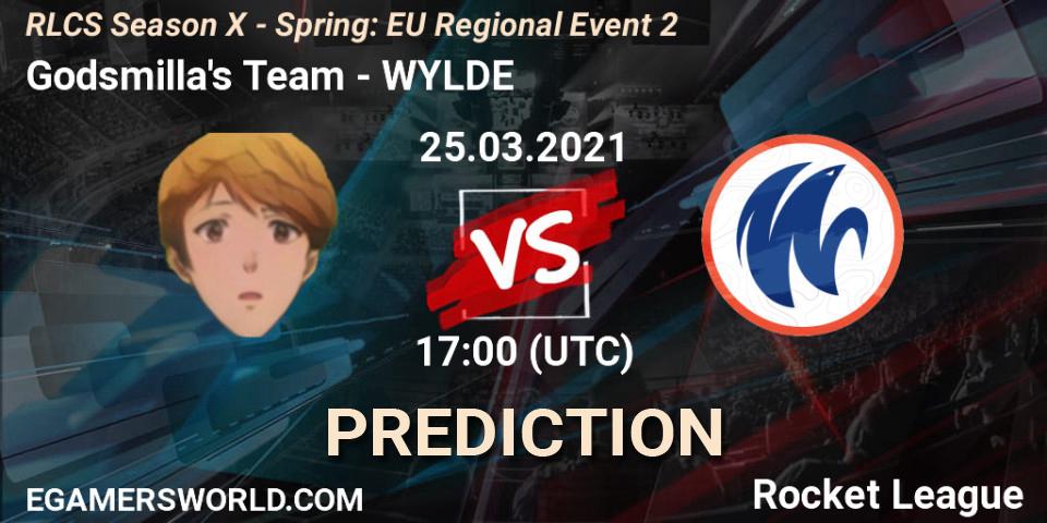Godsmilla's Team - WYLDE: Maç tahminleri. 25.03.2021 at 17:00, Rocket League, RLCS Season X - Spring: EU Regional Event 2