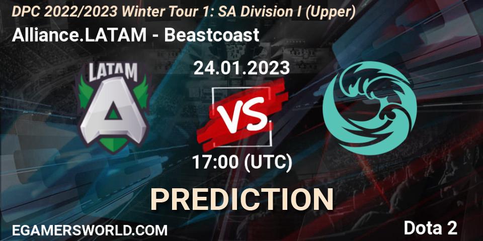 Alliance.LATAM - Beastcoast: Maç tahminleri. 24.01.2023 at 17:16, Dota 2, DPC 2022/2023 Winter Tour 1: SA Division I (Upper) 
