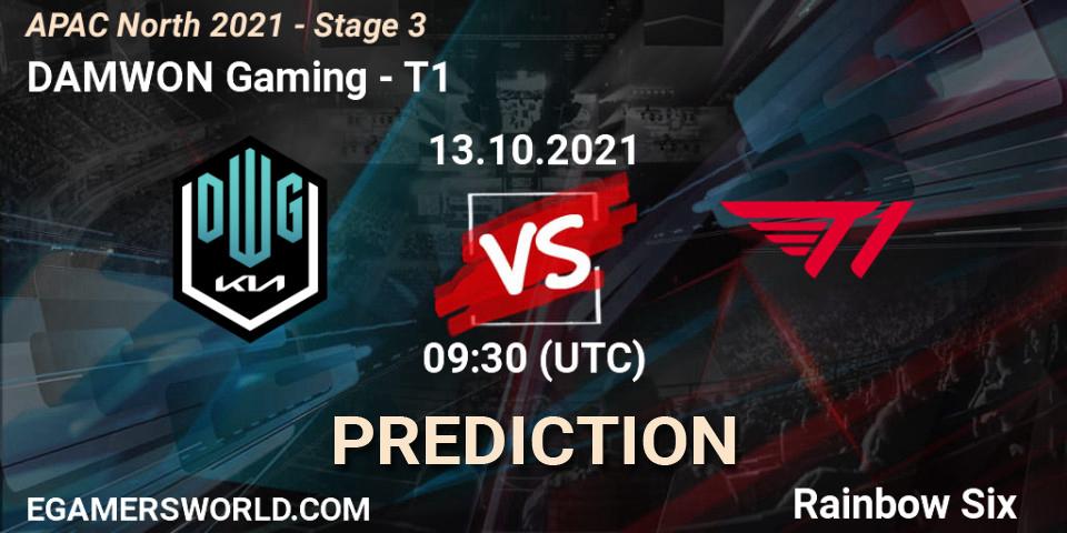 DAMWON Gaming - T1: Maç tahminleri. 13.10.2021 at 09:30, Rainbow Six, APAC North 2021 - Stage 3