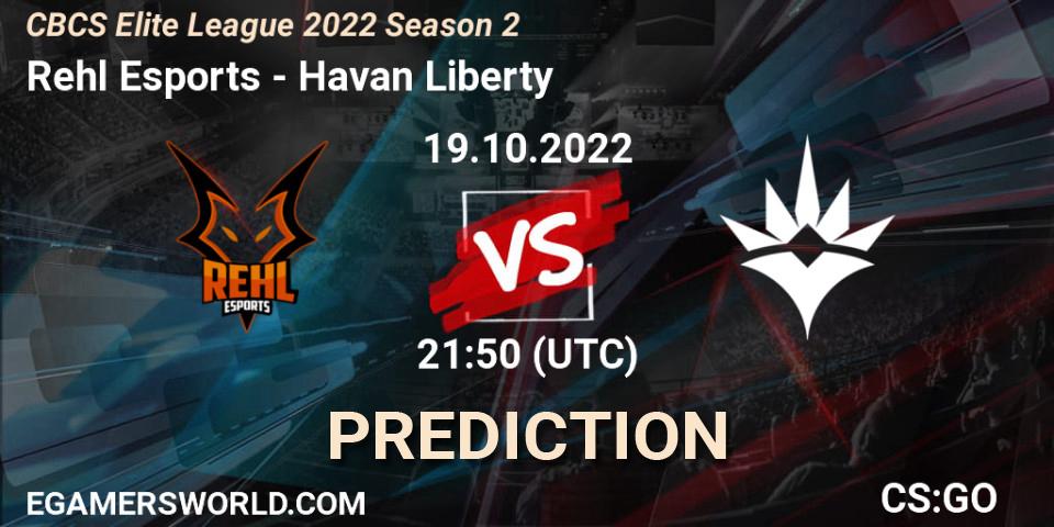 Rehl Esports - Havan Liberty: Maç tahminleri. 19.10.2022 at 21:50, Counter-Strike (CS2), CBCS Elite League 2022 Season 2