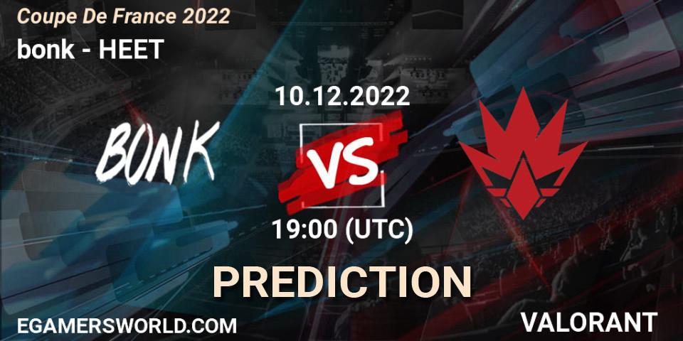 bonk - HEET: Maç tahminleri. 10.12.2022 at 19:00, VALORANT, Coupe De France 2022
