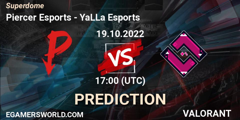 Piercer Esports - YaLLa Esports: Maç tahminleri. 19.10.2022 at 18:55, VALORANT, Superdome