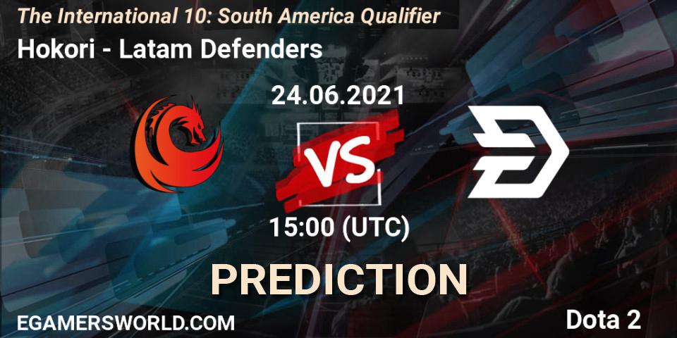 Hokori - Latam Defenders: Maç tahminleri. 24.06.2021 at 15:11, Dota 2, The International 10: South America Qualifier