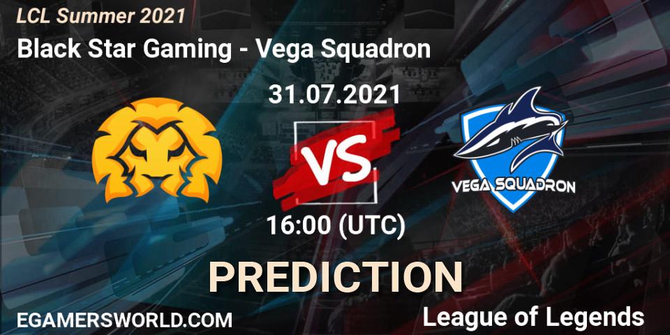 Black Star Gaming - Vega Squadron: Maç tahminleri. 31.07.2021 at 16:00, LoL, LCL Summer 2021