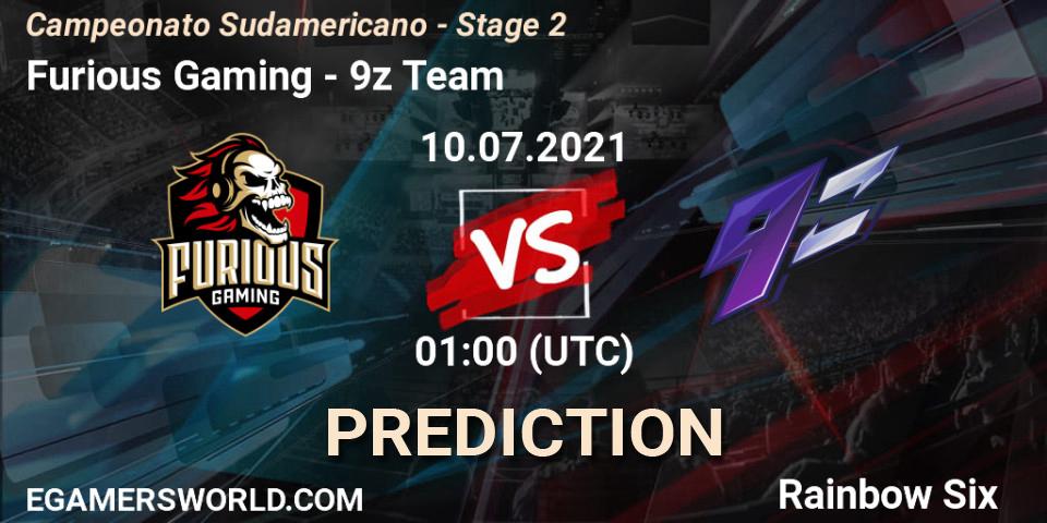 Furious Gaming - 9z Team: Maç tahminleri. 10.07.2021 at 01:15, Rainbow Six, Campeonato Sudamericano - Stage 2