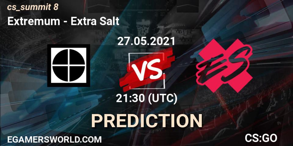 Extremum - Extra Salt: Maç tahminleri. 27.05.2021 at 21:30, Counter-Strike (CS2), cs_summit 8