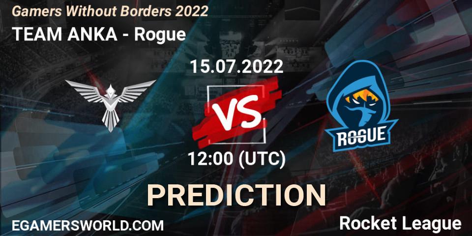 TEAM ANKA - Rogue: Maç tahminleri. 15.07.22, Rocket League, Gamers Without Borders 2022