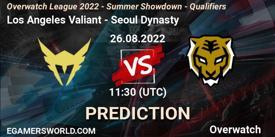 Los Angeles Valiant - Seoul Dynasty: Maç tahminleri. 26.08.22, Overwatch, Overwatch League 2022 - Summer Showdown - Qualifiers