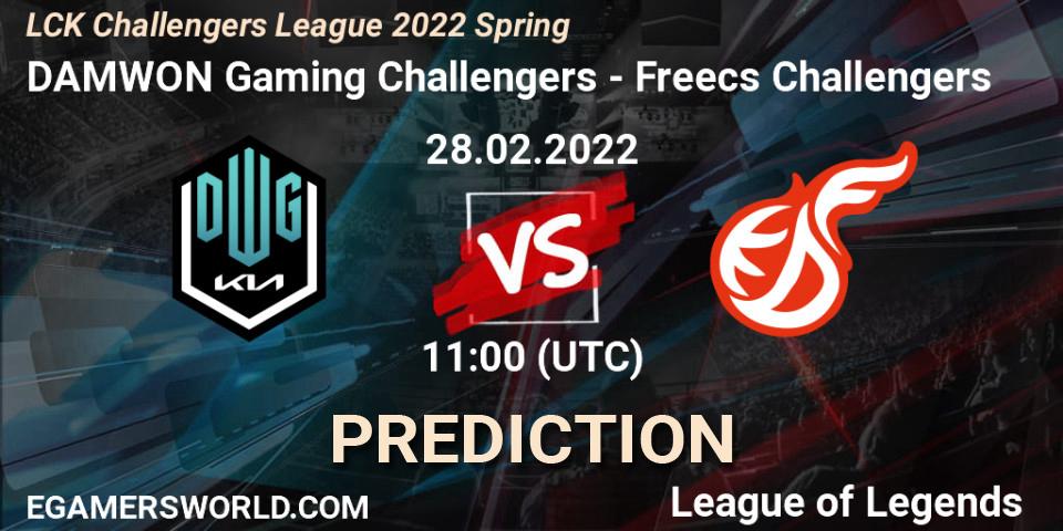 DAMWON Gaming Challengers - Freecs Challengers: Maç tahminleri. 28.02.2022 at 11:00, LoL, LCK Challengers League 2022 Spring