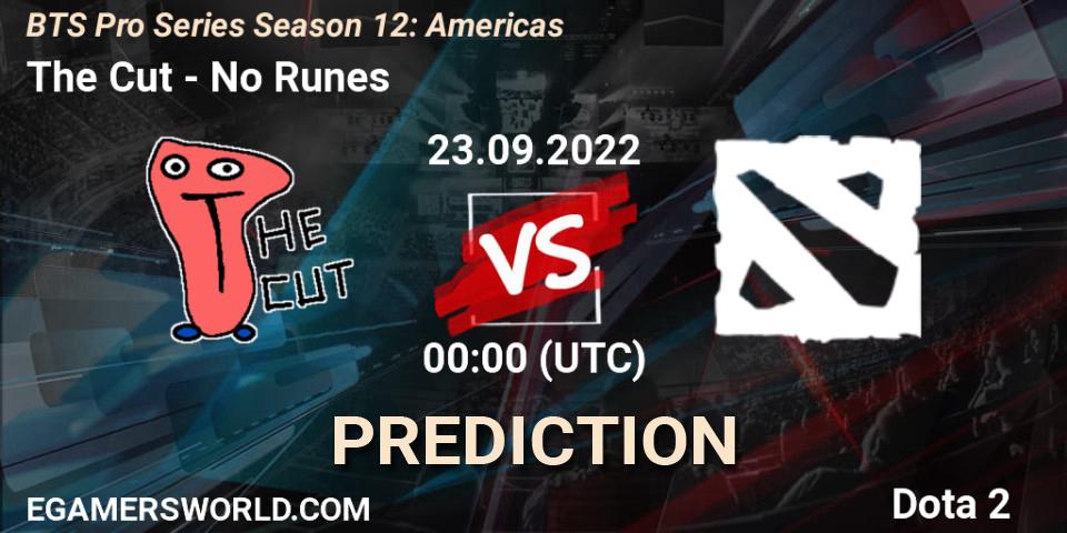 The Cut - No Runes: Maç tahminleri. 23.09.22, Dota 2, BTS Pro Series Season 12: Americas