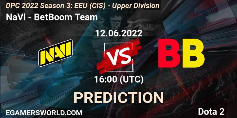 NaVi - BetBoom Team: Maç tahminleri. 12.06.2022 at 17:25, Dota 2, DPC EEU (CIS) 2021/2022 Tour 3: Division I