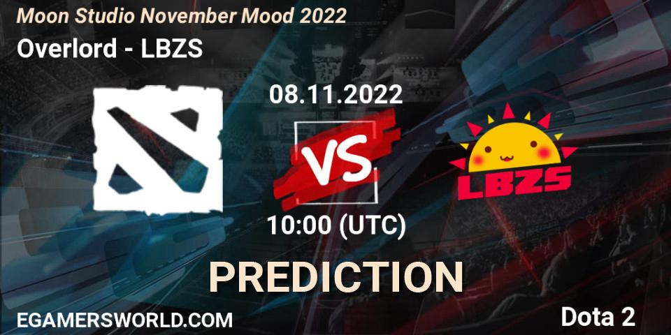 Overlord - LBZS: Maç tahminleri. 08.11.2022 at 10:26, Dota 2, Moon Studio November Mood 2022