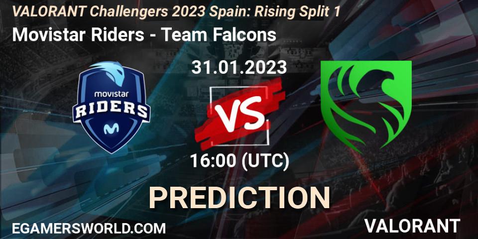 Movistar Riders - Falcons: Maç tahminleri. 31.01.2023 at 16:00, VALORANT, VALORANT Challengers 2023 Spain: Rising Split 1