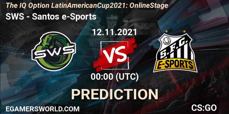 SWS - Santos e-Sports: Maç tahminleri. 12.11.2021 at 00:00, Counter-Strike (CS2), The IQ Option Latin American Cup 2021: Online Stage