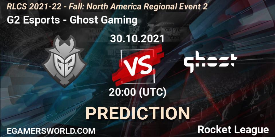 G2 Esports - Ghost Gaming: Maç tahminleri. 30.10.2021 at 20:00, Rocket League, RLCS 2021-22 - Fall: North America Regional Event 2