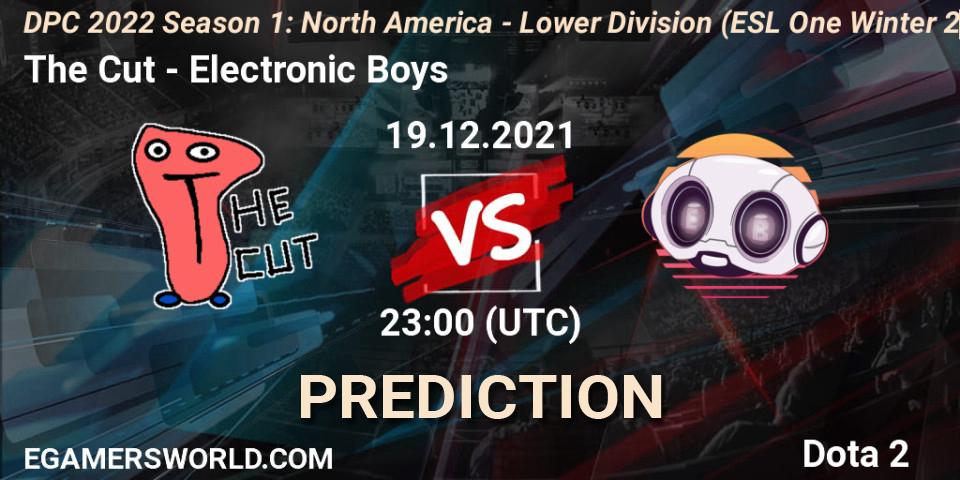 The Cut - Electronic Boys: Maç tahminleri. 19.12.2021 at 22:55, Dota 2, DPC 2022 Season 1: North America - Lower Division (ESL One Winter 2021)