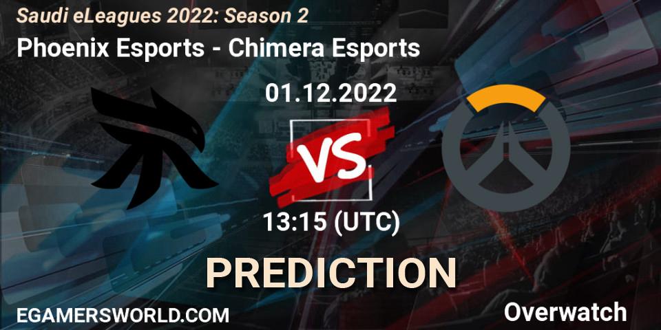 Phoenix Esports - Chimera Esports: Maç tahminleri. 01.12.22, Overwatch, Saudi eLeagues 2022: Season 2
