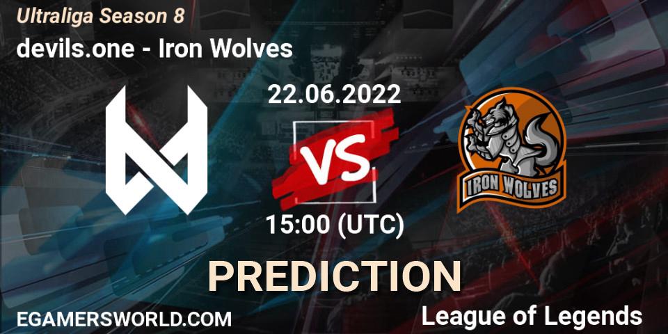 devils.one - Iron Wolves: Maç tahminleri. 22.06.2022 at 15:00, LoL, Ultraliga Season 8
