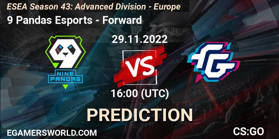 9 Pandas Esports - Forward: Maç tahminleri. 29.11.22, CS2 (CS:GO), ESEA Season 43: Advanced Division - Europe