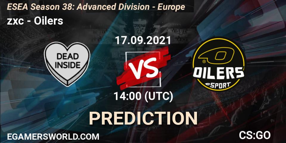 zxc - Oilers: Maç tahminleri. 17.09.2021 at 14:00, Counter-Strike (CS2), ESEA Season 38: Advanced Division - Europe