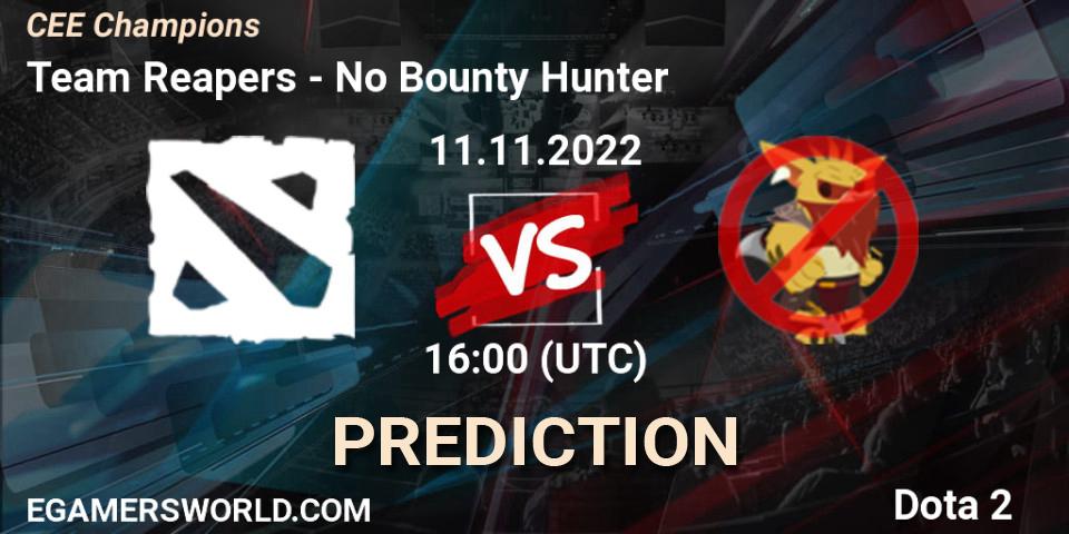 Team Reapers - No Bounty Hunter: Maç tahminleri. 11.11.2022 at 16:00, Dota 2, CEE Champions