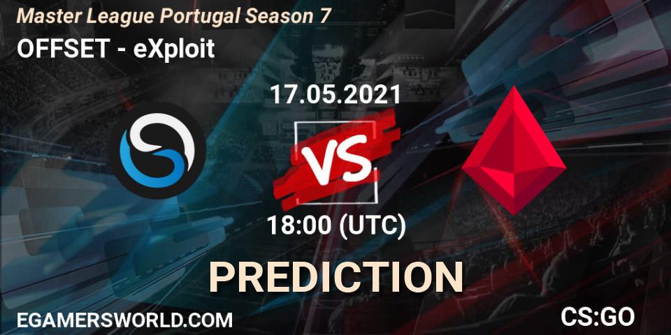 OFFSET - eXploit: Maç tahminleri. 17.05.2021 at 18:00, Counter-Strike (CS2), Master League Portugal Season 7