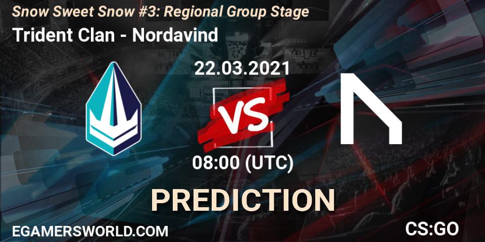 Trident Clan - Nordavind: Maç tahminleri. 22.03.2021 at 08:00, Counter-Strike (CS2), Snow Sweet Snow #3: Regional Group Stage