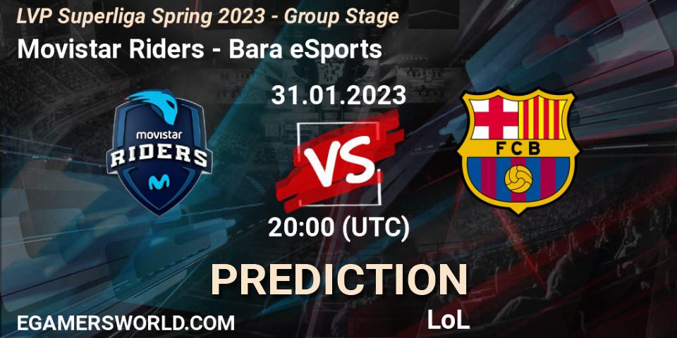 Movistar Riders - Barça eSports: Maç tahminleri. 31.01.23, LoL, LVP Superliga Spring 2023 - Group Stage