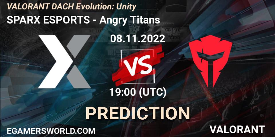 SPARX ESPORTS - Angry Titans: Maç tahminleri. 08.11.2022 at 21:00, VALORANT, VALORANT DACH Evolution: Unity