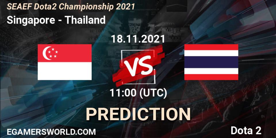 Team Singapore - Thailand: Maç tahminleri. 18.11.2021 at 11:12, Dota 2, SEAEF Dota2 Championship 2021