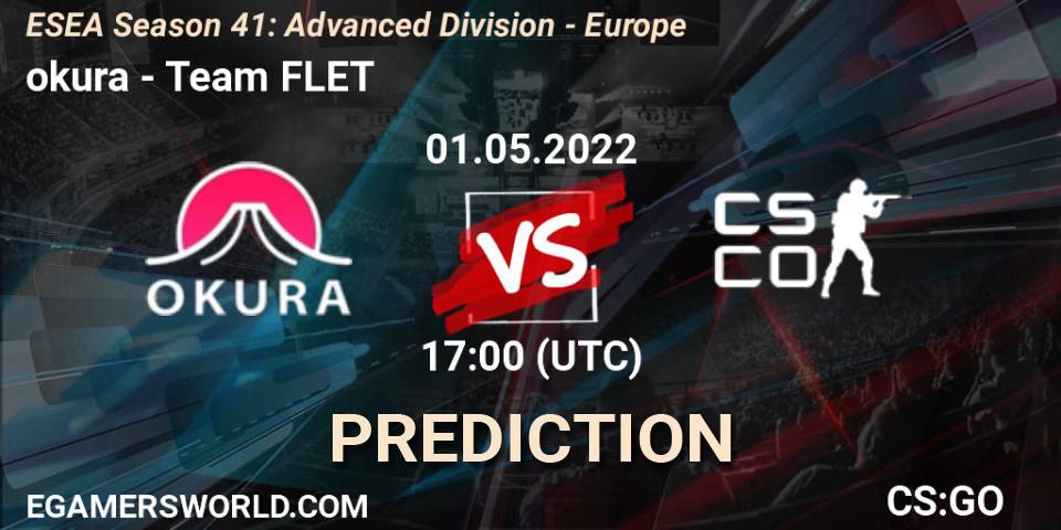 okura - Team FLET: Maç tahminleri. 01.05.2022 at 17:00, Counter-Strike (CS2), ESEA Season 41: Advanced Division - Europe