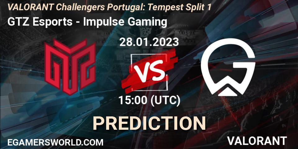 GTZ Esports - Impulse Gaming: Maç tahminleri. 28.01.23, VALORANT, VALORANT Challengers 2023 Portugal: Tempest Split 1
