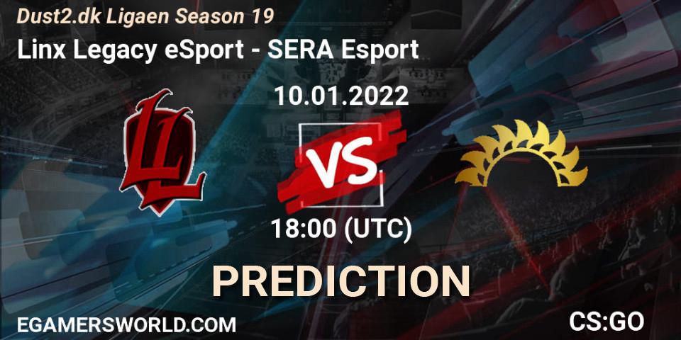 Linx Legacy eSport - SERA Esport: Maç tahminleri. 10.01.2022 at 18:00, Counter-Strike (CS2), Dust2.dk Ligaen Season 19