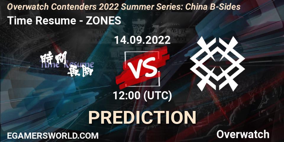 Time Resume - ZONES: Maç tahminleri. 14.09.22, Overwatch, Overwatch Contenders 2022 Summer Series: China B-Sides