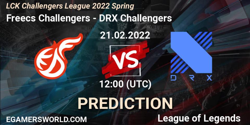 Freecs Challengers - DRX Challengers: Maç tahminleri. 21.02.2022 at 12:00, LoL, LCK Challengers League 2022 Spring