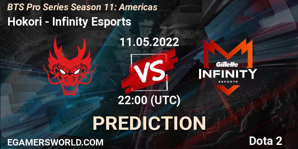 Hokori - Infinity Esports: Maç tahminleri. 11.05.2022 at 22:06, Dota 2, BTS Pro Series Season 11: Americas