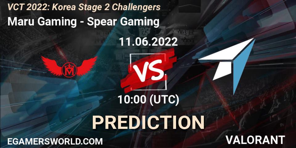Maru Gaming - Spear Gaming: Maç tahminleri. 11.06.2022 at 10:30, VALORANT, VCT 2022: Korea Stage 2 Challengers