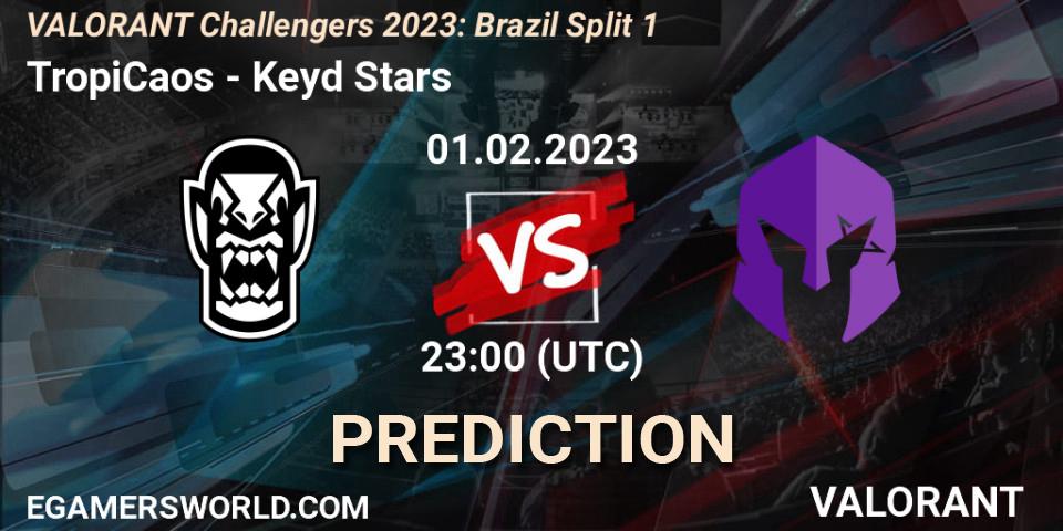 TropiCaos - Keyd Stars: Maç tahminleri. 01.02.23, VALORANT, VALORANT Challengers 2023: Brazil Split 1