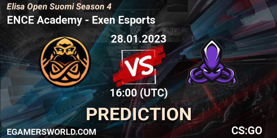 ENCE Academy - Exen Esports: Maç tahminleri. 28.01.23, CS2 (CS:GO), Elisa Open Suomi Season 4