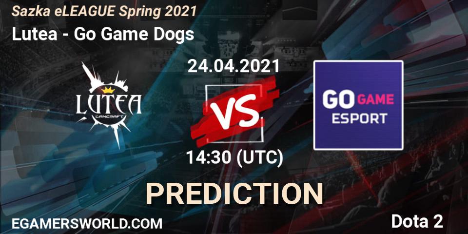 Lutea - Go Game Dogs: Maç tahminleri. 24.04.2021 at 14:30, Dota 2, Sazka eLEAGUE Spring 2021