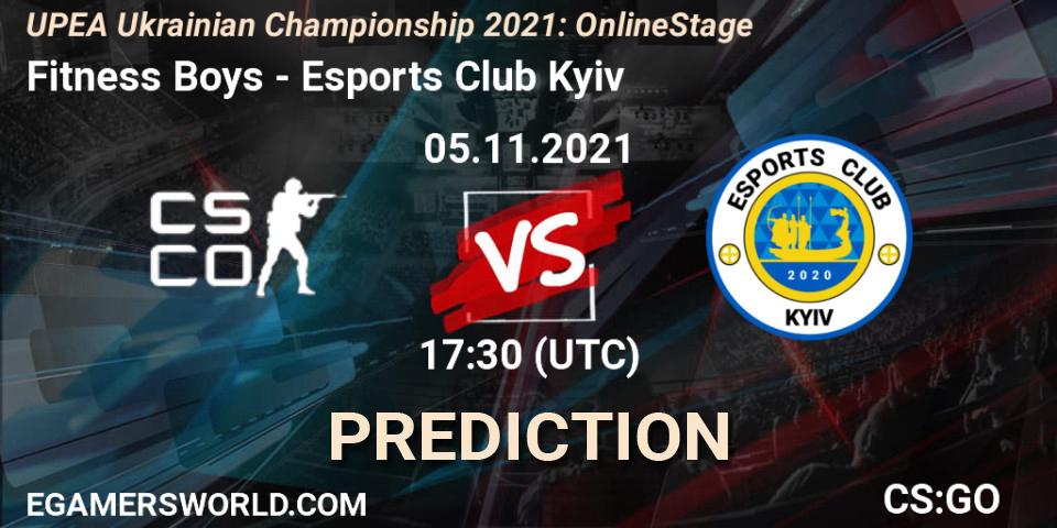 Fitness Boys - Esports Club Kyiv: Maç tahminleri. 05.11.2021 at 17:30, Counter-Strike (CS2), UPEA Ukrainian Championship 2021: Online Stage
