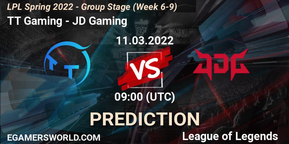 TT Gaming - JD Gaming: Maç tahminleri. 11.03.2022 at 07:00, LoL, LPL Spring 2022 - Group Stage (Week 6-9)