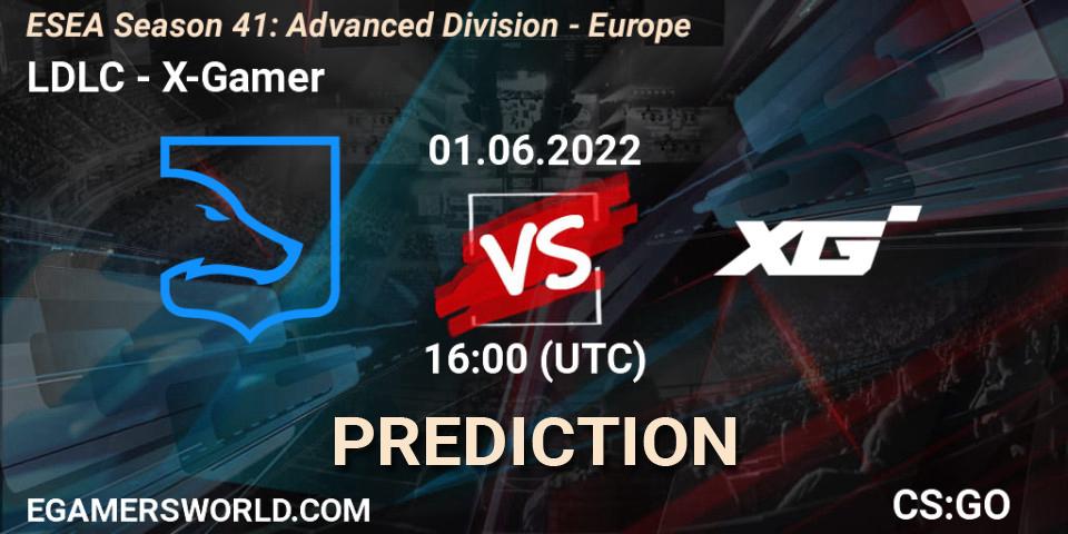 LDLC - X-Gamer: Maç tahminleri. 01.06.2022 at 16:00, Counter-Strike (CS2), ESEA Season 41: Advanced Division - Europe