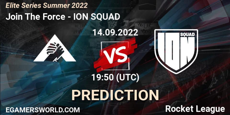 Join The Force - ION SQUAD: Maç tahminleri. 14.09.2022 at 19:50, Rocket League, Elite Series Summer 2022