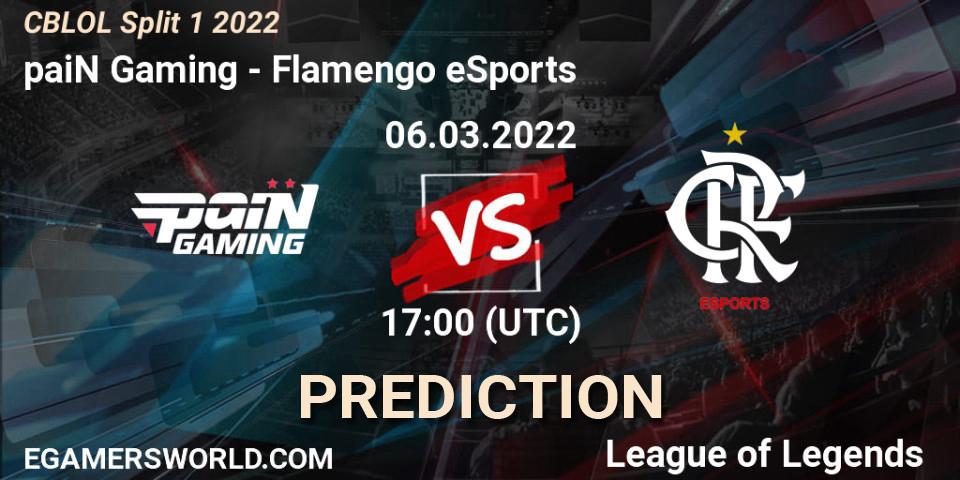 paiN Gaming - Flamengo eSports: Maç tahminleri. 06.03.2022 at 17:00, LoL, CBLOL Split 1 2022