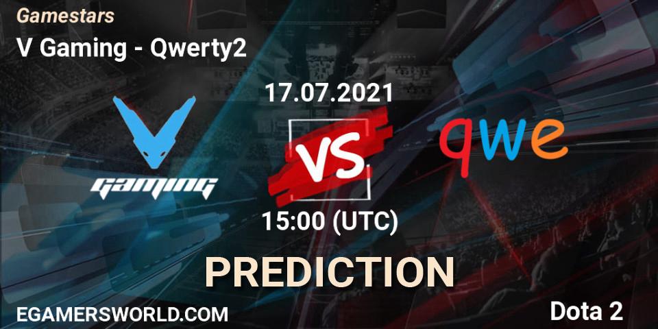 V Gaming - Qwerty2: Maç tahminleri. 17.07.2021 at 09:09, Dota 2, Gamestars