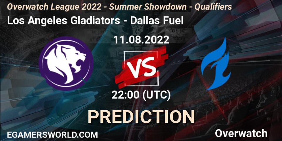 Los Angeles Gladiators - Dallas Fuel: Maç tahminleri. 11.08.22, Overwatch, Overwatch League 2022 - Summer Showdown - Qualifiers