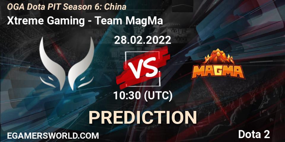 Xtreme Gaming - Team MagMa: Maç tahminleri. 28.02.2022 at 10:50, Dota 2, OGA Dota PIT Season 6: China
