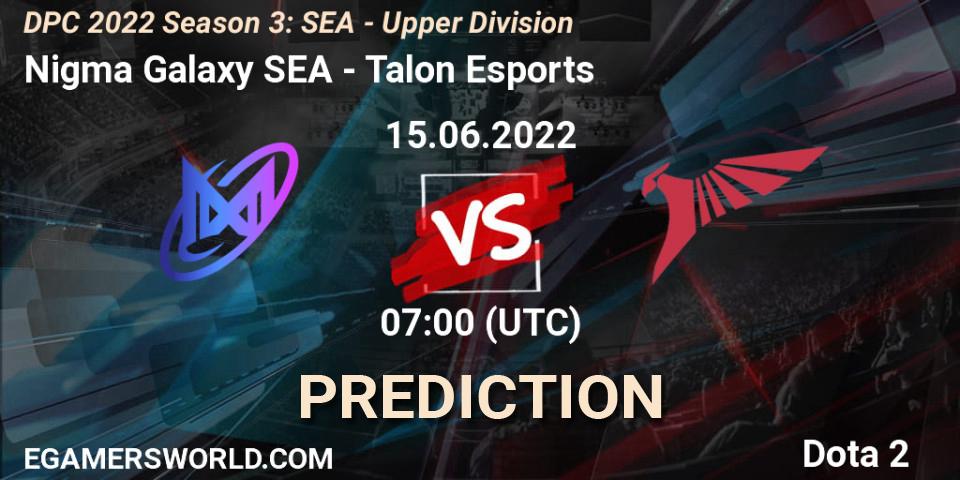 Nigma Galaxy SEA - Talon Esports: Maç tahminleri. 15.06.2022 at 07:02, Dota 2, DPC SEA 2021/2022 Tour 3: Division I